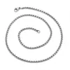 Cadena cuadrada de titanio y acero con perlas para hombre y mujer, cadena para suéter de personalidad, todo a juego, collar de moda hip hop, cadena a juego de acero inoxidable