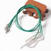 1.5mm DIY hecho a mano cordón de cuero collar colgante cuerda accesorios colgante de jade cuerda para colgar cuerda de collar cordón encerado tejido