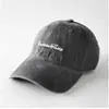 Boné de Baseball Casual Retro Desgastado com Parte Superior Macia, Estilo Unissex, Bordado Simples de Letra, Chapéu com Aba Versátil para Proteger do Sol