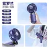 Ventilador de Mano N15 USB Mini Portátil Plegable Recargable con Pantalla Digital, Colgante para Cuello, de Escritorio, Larga Duración de Batería