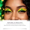 Cílios Postiços Transfronteiriços para Iniciantes, Fácil de Aplicar, Reutilizáveis, Maquiagem Temática de Evento da Copa do Mundo, Curvatura Natural Tridimensional