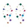 Aretes de flor etéreos estilo francés, dulces y de nicho, estilo vacacional, femeninos, con cuentas, lindos, a la moda y aretes de botón únicos