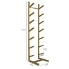 Portaesquís para Snowboard Estante de Pie para Snowboard Soporte de Rack para Monopatín de Tabla Única Estante de Almacenamiento para Doble Tabla Estante de Pared