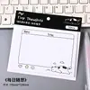 Notas Adhesivas Blancas y Negras con Temática de Gatos, Estilo Cómic, Papel Material para Decoración de Cuaderno Lindo, Notas Adhesivas Lindo Mensaje Miau