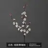 Flor de ciruelo única flor de ciruelo de cera rojo falso flor de ciruelo artificial flor de seda flor artificial flor de cerezo ramas secas decoración de árbol grande flor de ciruelo