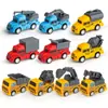 Coche de inercia de retorno para niños, niños y niñas, ingeniería de aeronaves, modelo de bomberos, traje, venta al por mayor, mini juguetes de tráfico