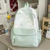 Mochila estampada y teñida para niñas, diseño elegante y fresco, adecuada para estudiantes de secundaria y primaria, mochila casual para viajes