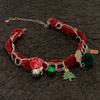 Navidad Dulce Fresca Picante Copo de Nieve Árbol de Navidad Collar para Mujer Otoño e Invierno Felpa Nicho Atmósfera Cadena para Clavícula Accesorios