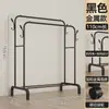 Tendedero de balcón, tendedero móvil de pie con ganchos, almacenamiento para dormitorio, tendedero de doble barra