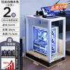 Suporte para Gabinete de Computador de Sala de E-Sports, Rack de Armazenamento Base Móvel de Múltiplas Camadas, Carrinho de Piso para Uso Doméstico Sob a Mesa