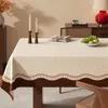 Toalha de Mesa Estilo Vintage, Lavável, Impermeável, à Prova de Óleo, Resistente ao Calor, Capa de Mesa de Jantar em PVC Retro Francês, Toque de Luxo Leve de Alta Qualidade