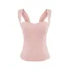 Top Camisola Sexy Decote Quadrado Alça Fina para Meninas Quentes, Novo Verão 2026 Slim Fit Cintura Marcada Curto Cintura Alta