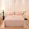 Sábanas de Algodón 100% Algodón Reactivo Algodón Cepillado Para Cama Todo el Año Hogar Doble Grande Sábanas al por Mayor