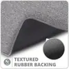 Alfombrilla de Piso para Baño Estilo Similar al Lino Transfronteriza de Amazon, Alfombrilla en Forma de U para Inodoro, Alfombrilla para Pies Absorbente de Agua de Secado Rápido, Disponible para Dropshipping