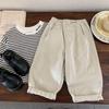 Pantalones Casuales Infantiles Bangcheng 2026 Primavera Nuevo Estilo Coreano Niños y Niñas Color Sólido Holgados Largos Pantalones Infantiles Fabricante Venta al por Mayor
