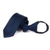 Corbata estrecha de 6 cm con cremallera a rayas para estudiantes, estilo británico y coreano, ideal para fotos de graduación y grupos de coros.