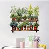 Maceta de planta verde dormitorio sala de estar entrada hogar pared de fondo pegatina autoadhesiva transfronteriza AliExpress generación pelo