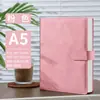Cuaderno de Oficina Business con Cubierta de Tacto Piel A5 con Cierre, Diario Notebook de Tapa Dura para Estudiantes Study High-End Grabado