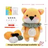 Productos nuevos transfronterizos material de lana ganchillo bolsa tejida muñeca de felpa muñeca tejida ganchillo diy tejer