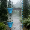 Cadena de Lluvia Metálica Creativa Canalón de Tejado Stock Spot Decoración de Patio Hierro Forjado Recolector de Agua de Lluvia Bajante