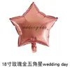 Globos de Estrella de Cinco Puntas de 18 pulgadas, Globos de Corazón de Papel de Aluminio, Globos al por Mayor de Fábrica Original con Diseños Impresos para Decoración de Ambiente