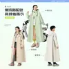 Capa de Chuva para Veículo Elétrico Quan Yan EVA Feminina Adulto Roupa Exterior Longa Corpo Inteiro Anti-Chuva Passeio de Motocicleta Capa de Chuva de Peça Única