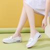 Sapatos de Enfermagem com Amortecimento a Ar Brancos Casuais Femininos Confortáveis Salto Bloco Absorção de Choque Hospitalares Brancos Planos Couro Macio Respiráveis Sapatos de Trabalho
