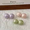 Botões Redondos de Pérola Imitação de Concha Colorida com Base de Metal, Botões Decorativos para Roupas Vintage, Camisas, Estilo Chanel, Costurados à Mão