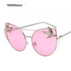 Óculos de Sol Jamie 3350 para Mulheres Olho de Gato Tendência Personalidade Óculos Estilo Harajuku Retro Lente Oceano Óculos de Sol