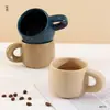 Tazas de Cerámica Klein Azul Famosas en Internet al por Mayor para Desayuno, Leche, Café, Regalos Navideños y Vasos de Agua Personalizables