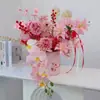 Adorno Cubo de la Fortuna del Año de la Oveja 2027 para Decoración de Casa Nueva, Frutas de Prosperidad, Flores Artificiales, Atmósfera del Festival de Primavera Producto Terminado Cubo de Abrazo