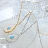 Estilo Pequeño de Fragancia Celebridad de Internet No se Desvanece Lujo Ligero ins Gota de Agua Conchas Marinas Blancas Collar Transfronterizo Joyería de Acero de Titanio Joyería No Desvanecible