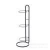 Rack de Armazenamento Simples para Basquete Camadas de Ferro Forjado Rack de Exibição de Bolas Portátil Sem Parafusos Rack de Armazenamento para Futebol Outdoor