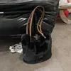 Bolsa de pelúcia moderna estilo coreano para mulheres, nova moda 2026 bolsa de ombro de grande capacidade, bolsa de axila de cor sólida para o dia a dia