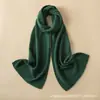 Bufanda 100% Cachemira Pura para Mujer, Moda de Invierno, Cálida, de Alta Gama, Versátil, Cortavientos, Protectora del Cuello, Bufanda Tejida de Color Sólido