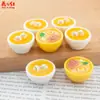 Rollo de Arroz Ramen Simulación Serie de Desayuno Juguete de Comida Hecho a Mano DIY Accesorios de Resina Colgante para Sombrero Adorno Pasador de Pelo