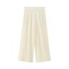 Conjunto de Moda Casual Europeu e Americano para Mulheres, Colete sem Mangas de Abotoamento Duplo com Calça Plissada, Conjunto de Alças Estilo Férias