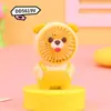 Ventilador de mão pequeno portátil fofo de desenho animado mini ventilador portátil com carregamento USB ventilador elétrico para estudantes crianças atacado