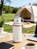 Botella Térmica de Acero Inoxidable 2 en 1 con Taza Tapa, Vasos Térmicos con Asas, Botella de Agua de Acero Inoxidable 316, Mantiene las Bebidas Calientes y Frías para Viajes, Gimnasio, Escuela