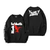 Moletom Cross-Border Black Sabbath Banda de Rock Gola Redonda com Capuz Tamanho S Escuro Europeu