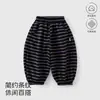 Leggings rayados para bebé, estilo primavera y otoño, pantalones tipo linterna holgados, pantalones de chándal unisex para niños, pantalones largos para bebé, ropa para bebé AnYang