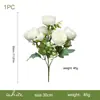 Ramos de Flores de Peonía Artificiales para Decoración Realista con Vegetación, Adecuados para Bodas Transfronterizas y Decoración del Hogar, Adornos para Paisajismo de Salas de Estar y Centros Comerciales