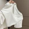 Camiseta de Algodão Puro Ombro Decote U Manga Curta Feminina Verão Simples Interna Emagrecimento Ajuste Slim Estilo Desejo Puro Top Básico