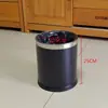 Cubo de Basura Redondo de Doble Capa Sin Tapa de Acero Inoxidable para Habitación de Hotel y Hogar, Creativo, Sencillo, Moderno