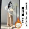 Estilo Coreano Outono e Inverno Quente Versátil 2026 Novas Calças Casuais para Mulheres, Calças de Perna Reta Macias da Moda, Emagrecedoras, Adequadas para o Dia a Dia
