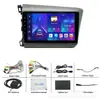 Adecuado para modelos 0-21 de Honda Civic, Dispositivo Todo en Uno de Navegación con Pantalla Grande para Control Central con Bluetooth Carplay Inalámbrico