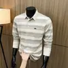 Nova Camisa Polo de Manga Longa para Primavera e Outono de 2026 para Homens de Meia-Idade e Idosos, com Bolsos Reais, Estilo Pai, Blusa Versátil com Gola Polo para Homens