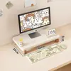 Organizador de escritorio, soporte para computadora de escritorio, elevador de monitor, base para pantalla de visualización, soporte de escritorio