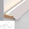 Perfil de Cierre de Pared con Bisel de 45 Grados, Delgado como el Ala de una Cigarra, Canaleta de Luz Luminosa para Techo Suspendido de Sala de Estar, Tira de Luz Reflectante para Lavado de Pared