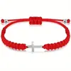 Pulsera Popular Transfronteriza Tk Amazon, Cruz de Oración Tejida a Mano con Diamantes, Pulsera Ajustable, Al Por Mayor en Stock